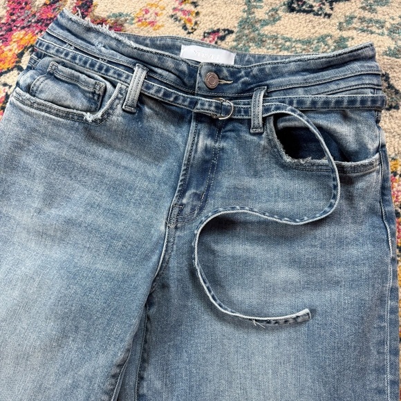 Vervet Lucid High Rise Self Belt Wide Leg Jeans Size 28 - Picture 3 of 7